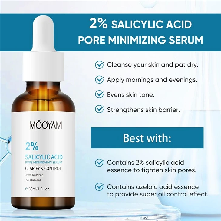 MOOYAM Oil Control & Blackhead Remover 2% Salicylic Acid Pore Minimizing Serum